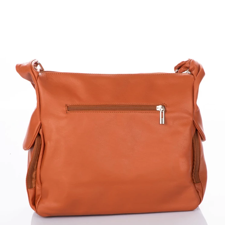 Valódi bőr női táska konyak színben NT 977 FRZ Cognac