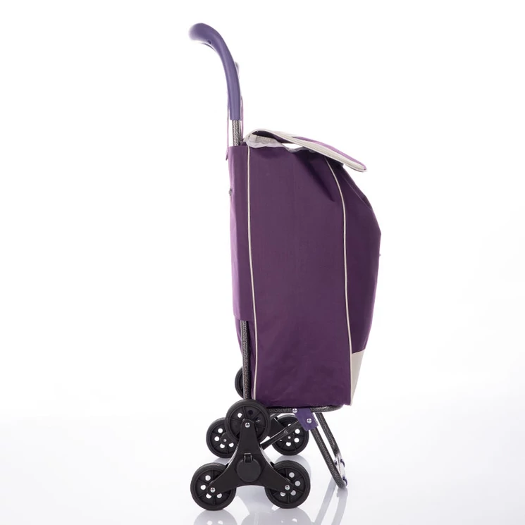 Euroline gurulós lépcsőjáró bevásárlókocsi Lila színben