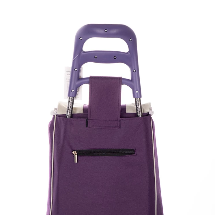 Euroline gurulós lépcsőjáró bevásárlókocsi Lila színben