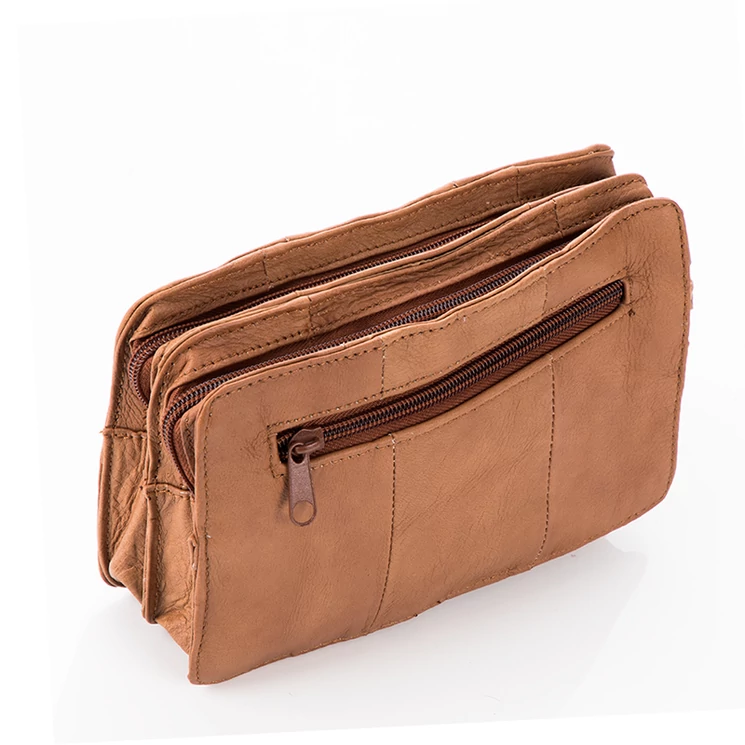 Valódi bőr autóstáska világosbarna színben