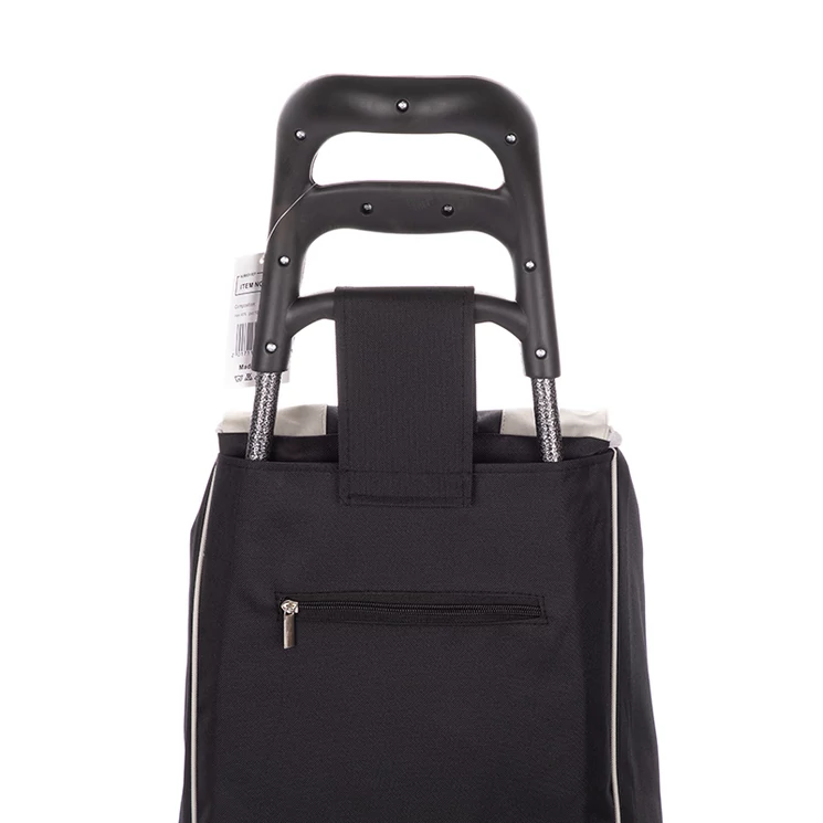 Euroline gurulós lépcsőjáró bevásárlókocsi Fekete színben