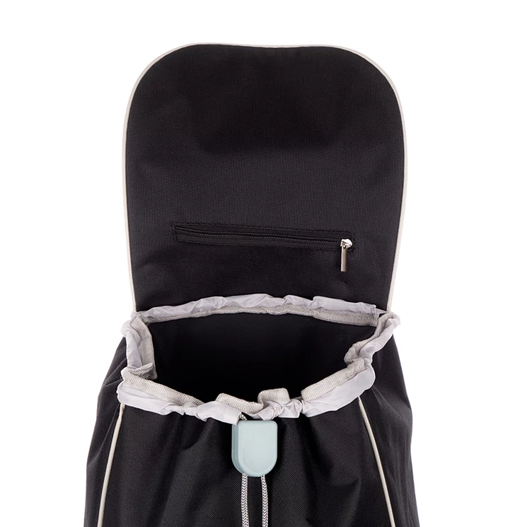 Euroline gurulós lépcsőjáró bevásárlókocsi Fekete színben