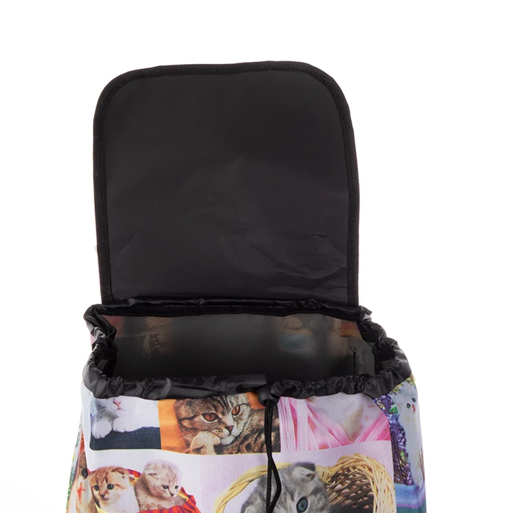 Amica Moda gurulós bevásárlókocsi cicás mintával