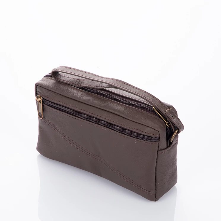 Valódibőr Autóstáska barna színben egyrészes LA-68