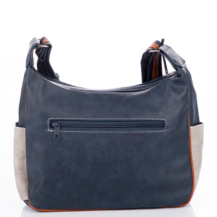 Női válltáska fekete-barna színben