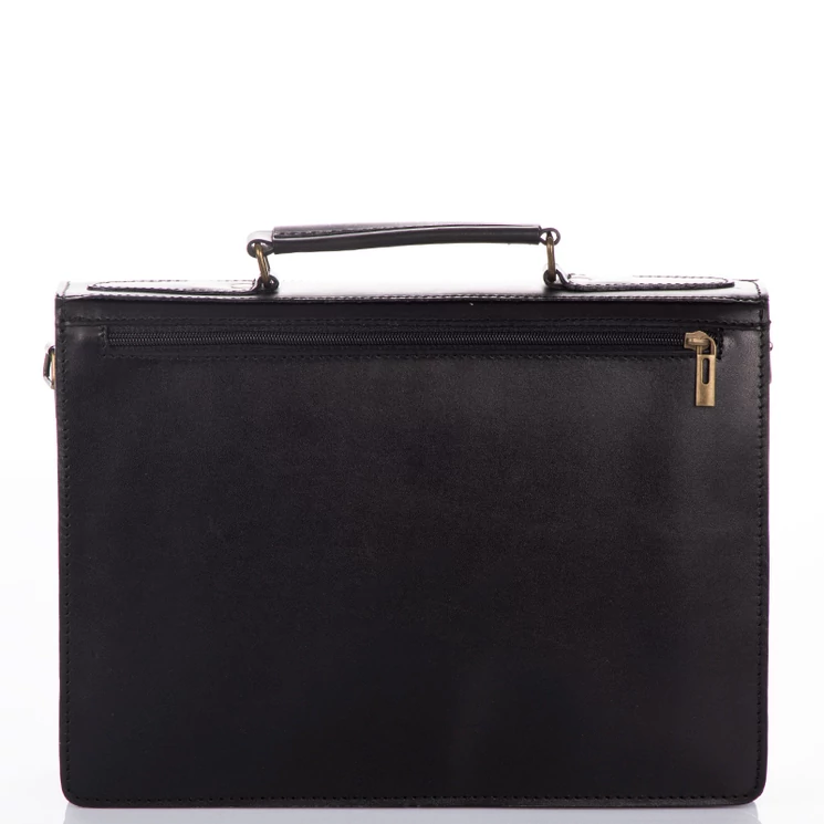 Valódi bőr 2 részes fekete aktatáska IK-050 Black