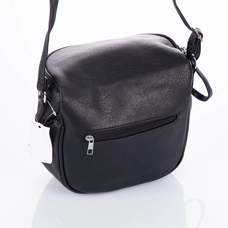 Keresztpántos női oldaltáska fekete színben 7620 Black