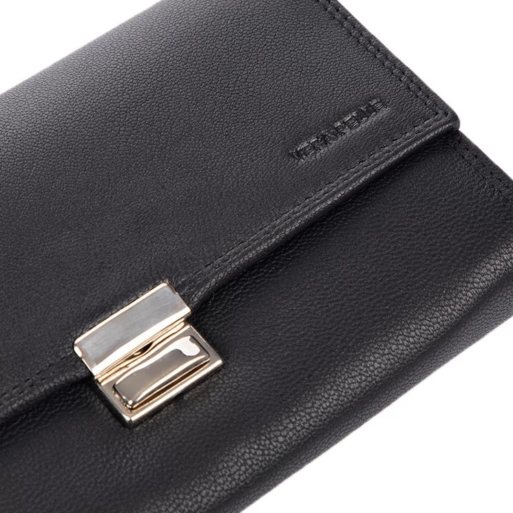 Pincér pénztárca és tartó fekete színben