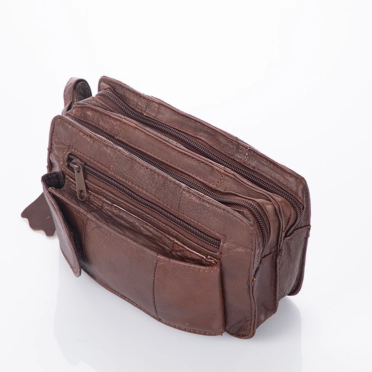 Valódi bőr autóstáska barna színben