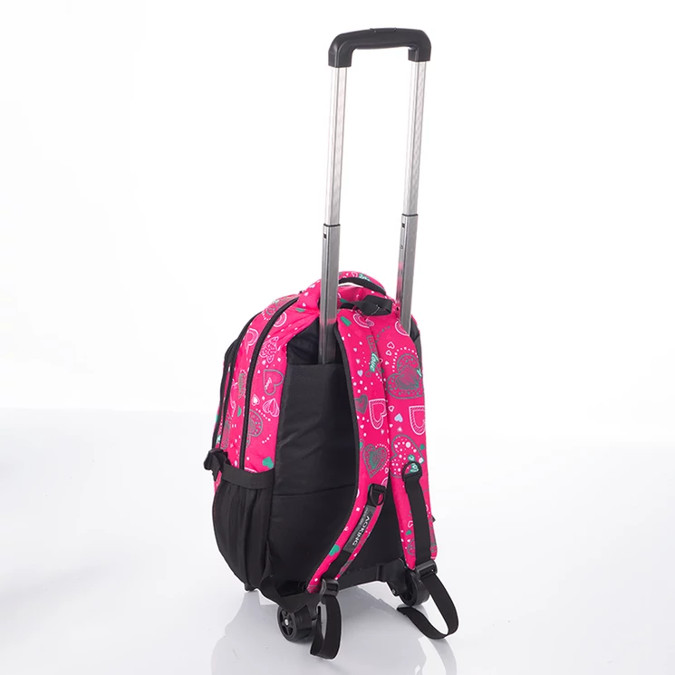 Gurulós iskolatáska Szivecske mintával