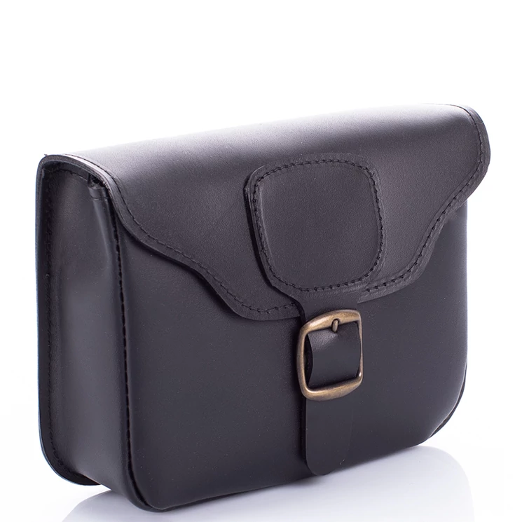 Valódi bőr övre fűzhető táska egyrészes barna színben DN83 Brown