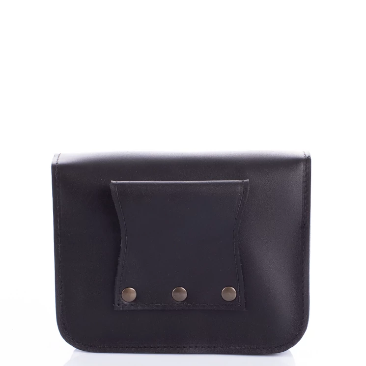 Valódi bőr övre fűzhető táska egyrészes barna színben DN83 Brown