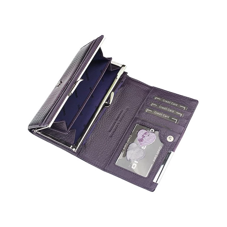 Valódi bőr női pénztárca díszdobozban