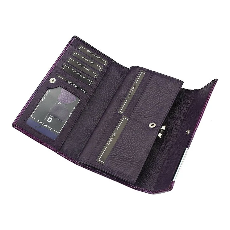 Valódi bőr női pénztárca díszdobozban