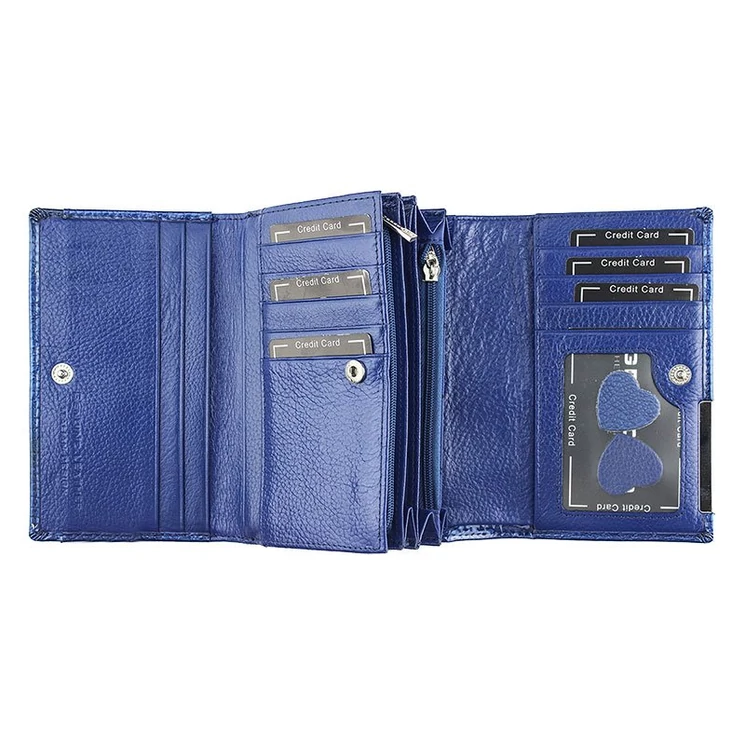 Valódi bőr női pénztárca díszdobozban