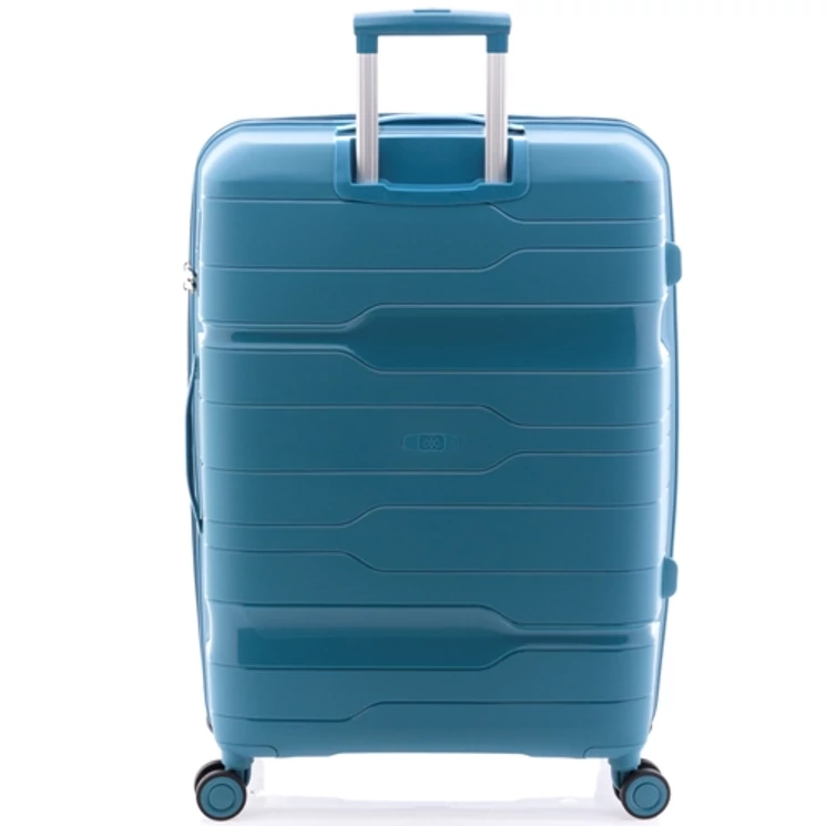 Gladiator Spinner bőrönd M-3812 Sötétkék ajándék bőröndhuzattal