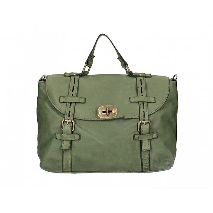 Valódi bőr női Táska Zöld