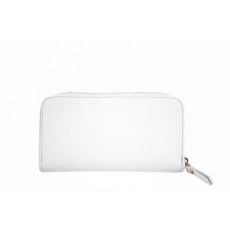 Valódi bőr női pénztárca fehér színben