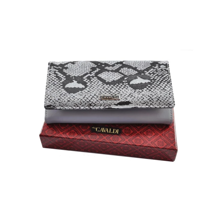 Cavaldi különleges lakk bőr női pénztárca PL27 Silver