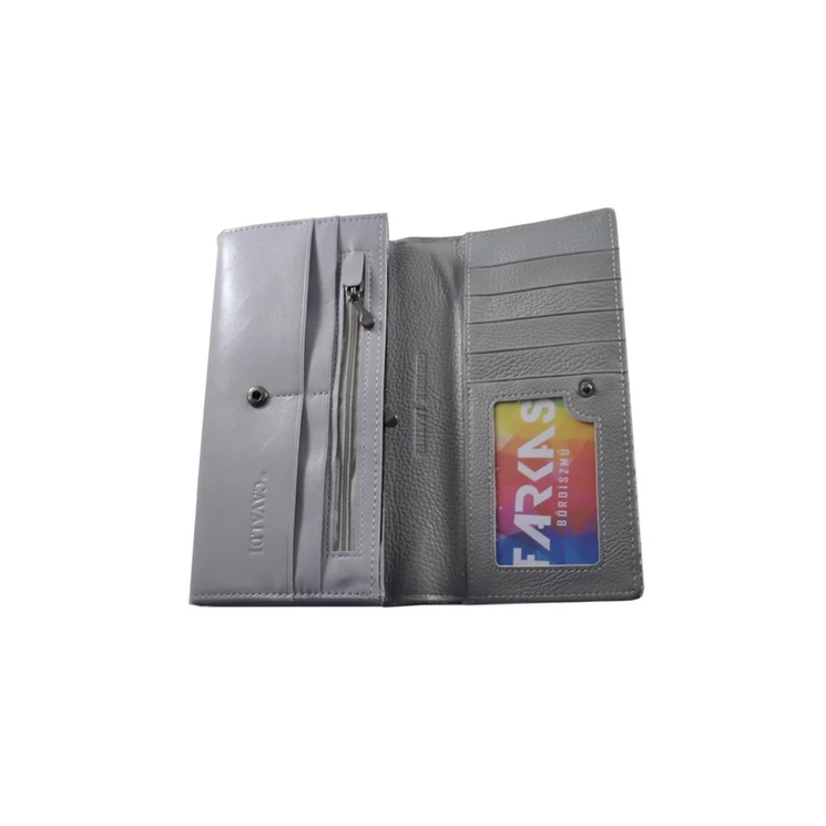 Cavaldi különleges lakk bőr női pénztárca PL27 Silver