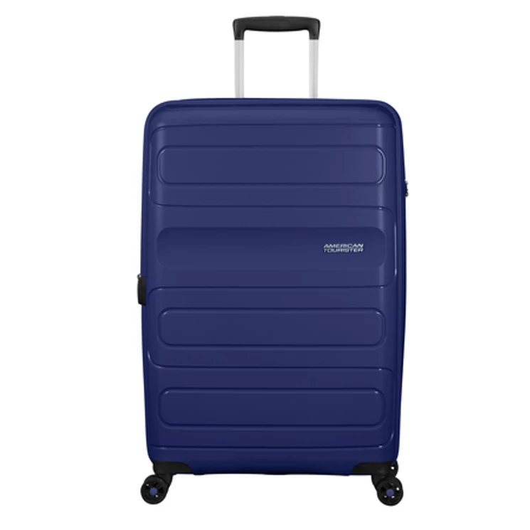 American Tourister Sunside Spinner bővíthető bőrönd 77 cm sötétkék