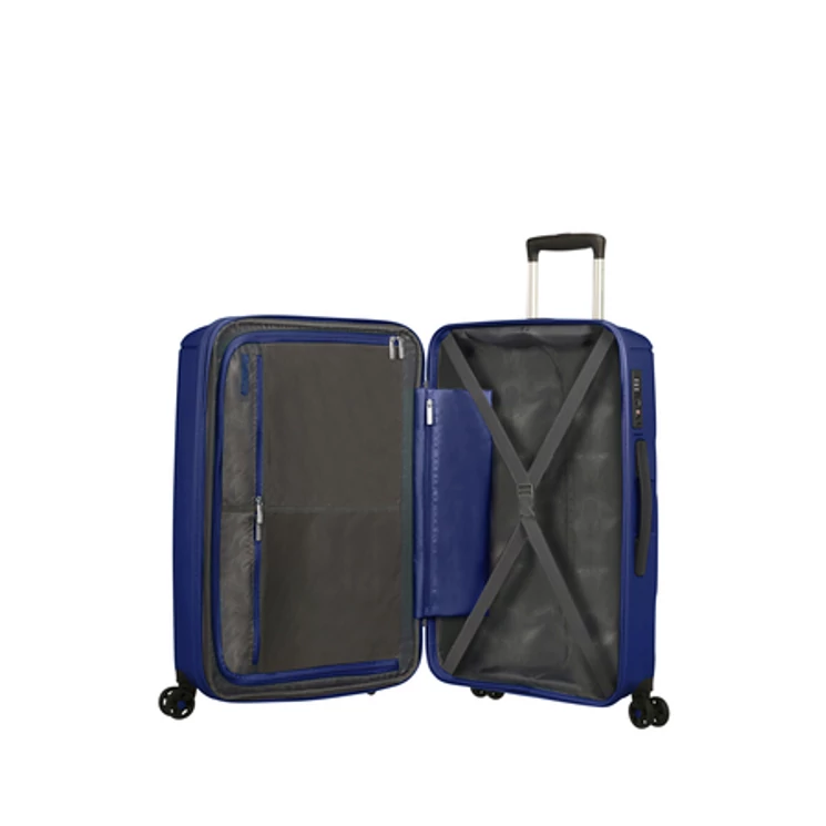 American Tourister Sunside Spinner bővíthető bőrönd 77 cm sötétkék