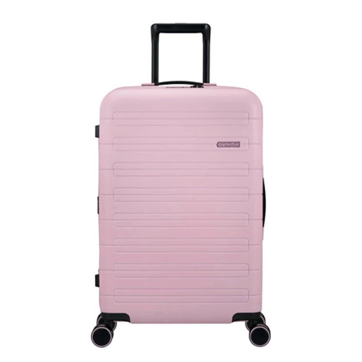 American Tourister Novastream bővíthető Spinner bőrönd 67 rózsaszín