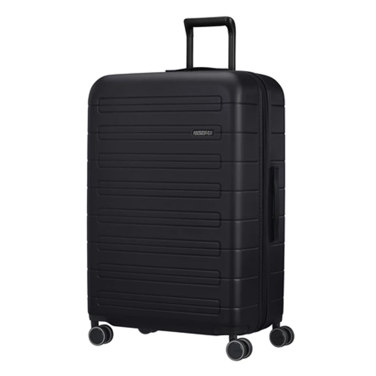 American Tourister Novastream bővíthető Spinner bőrönd 77 fekete