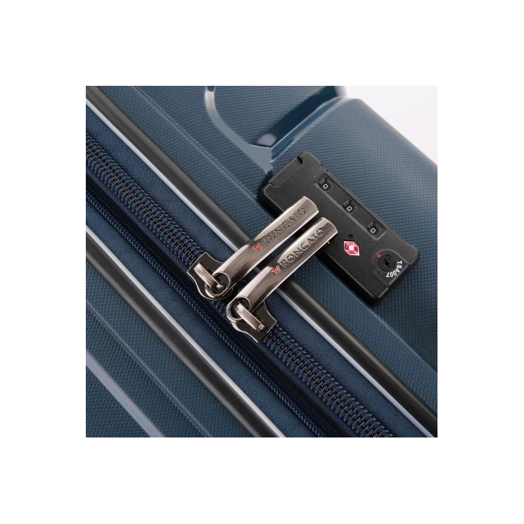 Roncato FLIGHT DLX Spinner Bőrönd R-3461 Sötétkék ajándék bőröndhuzattal