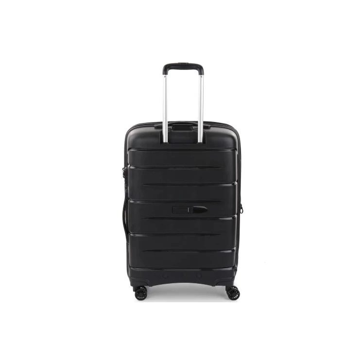 Roncato FLIGHT DLX Spinner Bőrönd R-3462 Fekete ajándék bőröndhuzattal