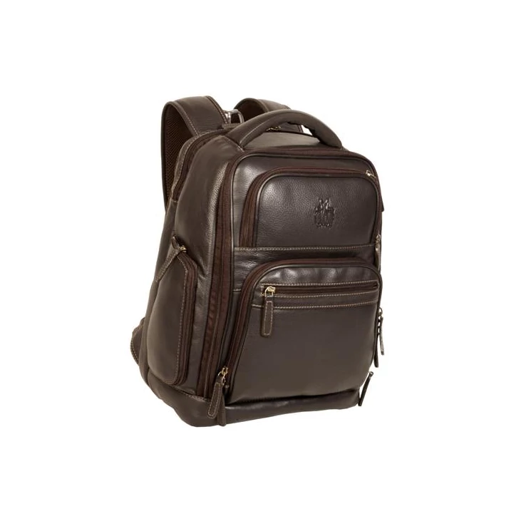 RO-6010 Rosme valódibőr laptophátizsák barna színben