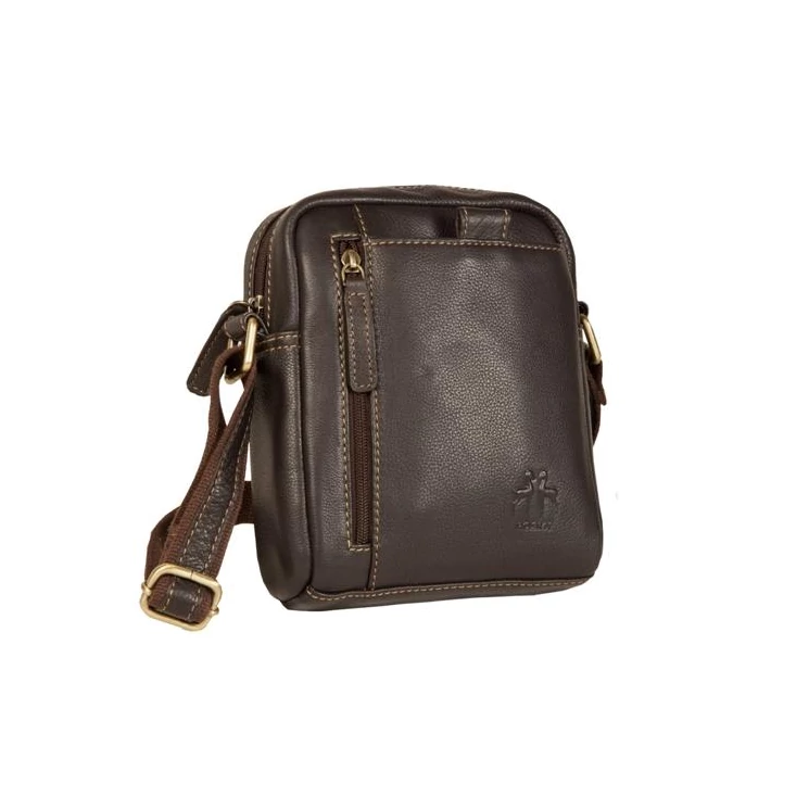 RO-6017 Rosme bőr válltáska barna színben