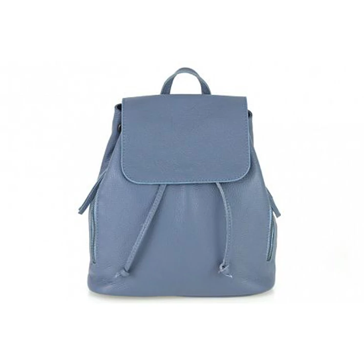 Valódi bőr női hátitáska világoskék színben S7068 Cerulean