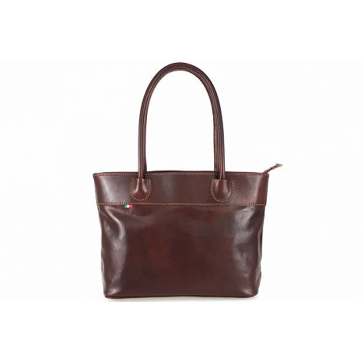 Valódi bőr női táska barna színben