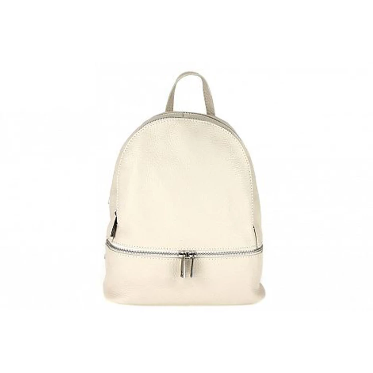 Valódi bőr női hátizsák bézs színben