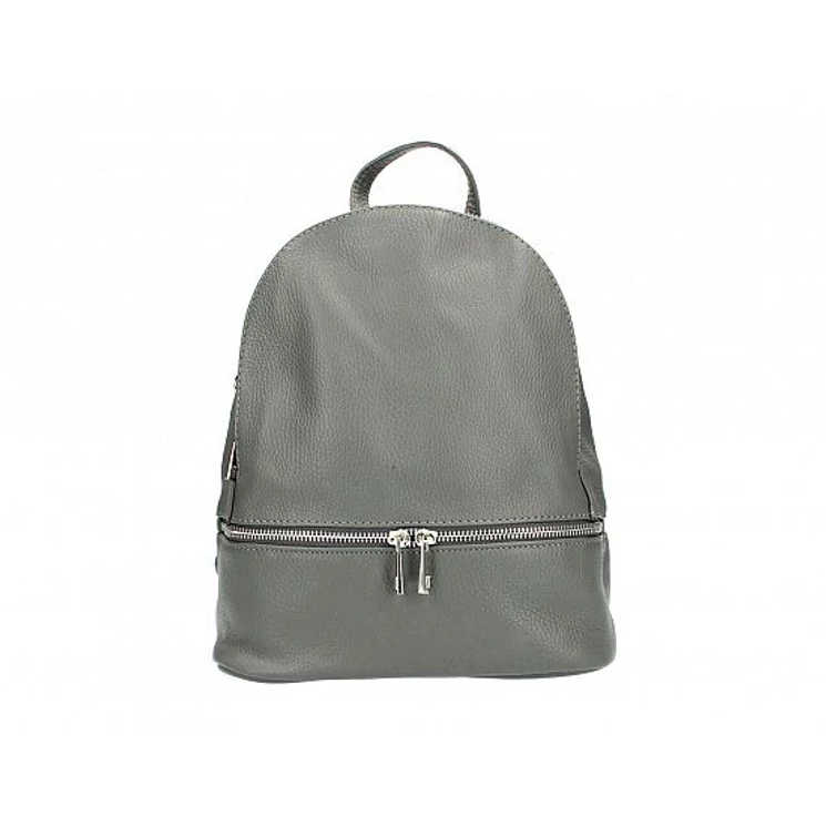 Valódi bőr női hátizsák Sötétszürke