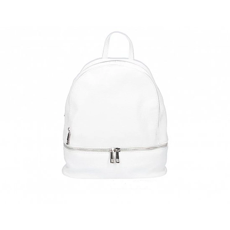 Valódi bőr női hátizsák Fehér