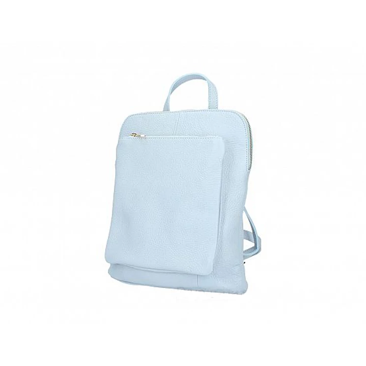 Valódi bőr női Ipad tartós hátizsák S méret Világoskék