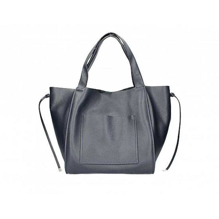 Valódi bőr női táska S7177 Sötétkék