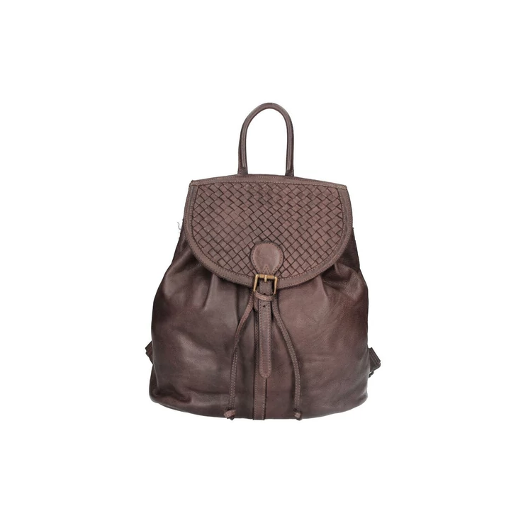 Valódi bőr női Hátizsák Konyak