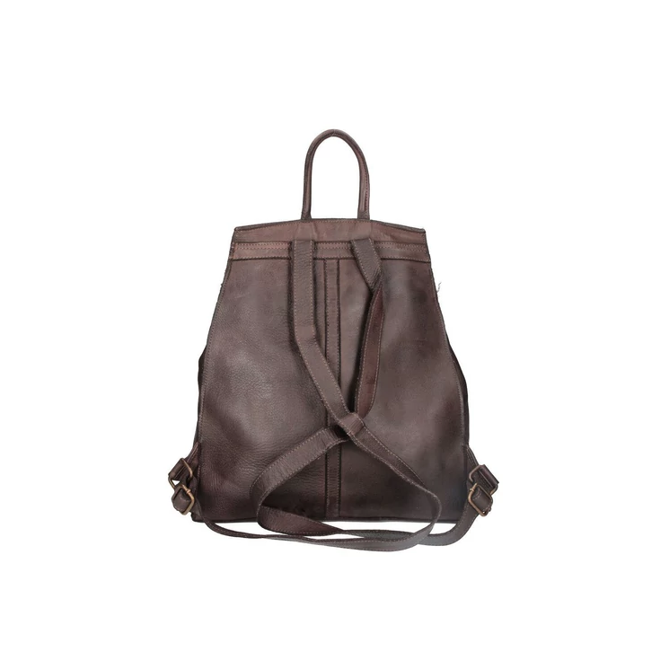 Valódi bőr női Hátizsák Konyak