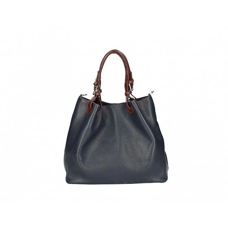 Valódi bőr női Táska Sötétkék