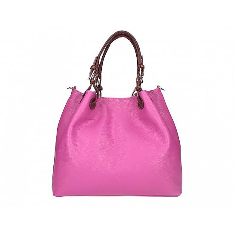 Valódi bőr női Táska Fukszia