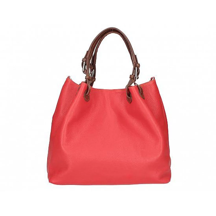 Valódi bőr női Táska Piros