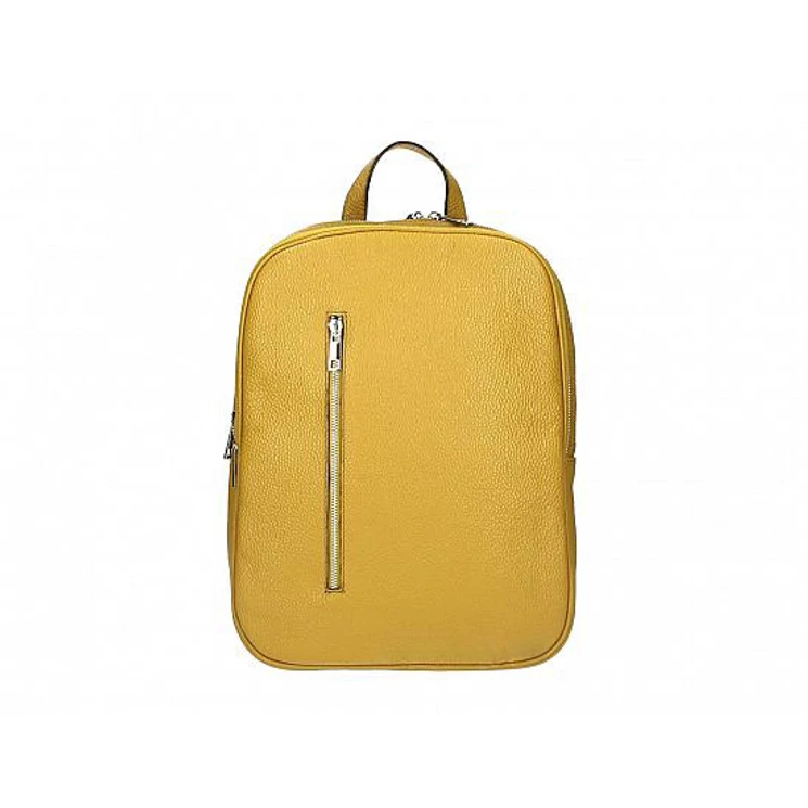 Valódi bőr női Hátizsák Sárga