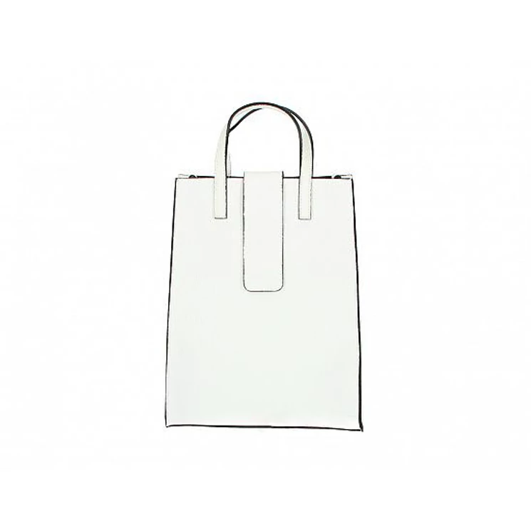 Valódi bőr női Oldaltáska Fehér