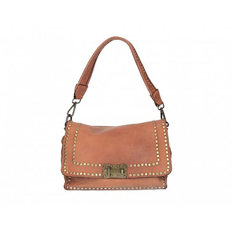 Valódi bőr női Táska Konyak