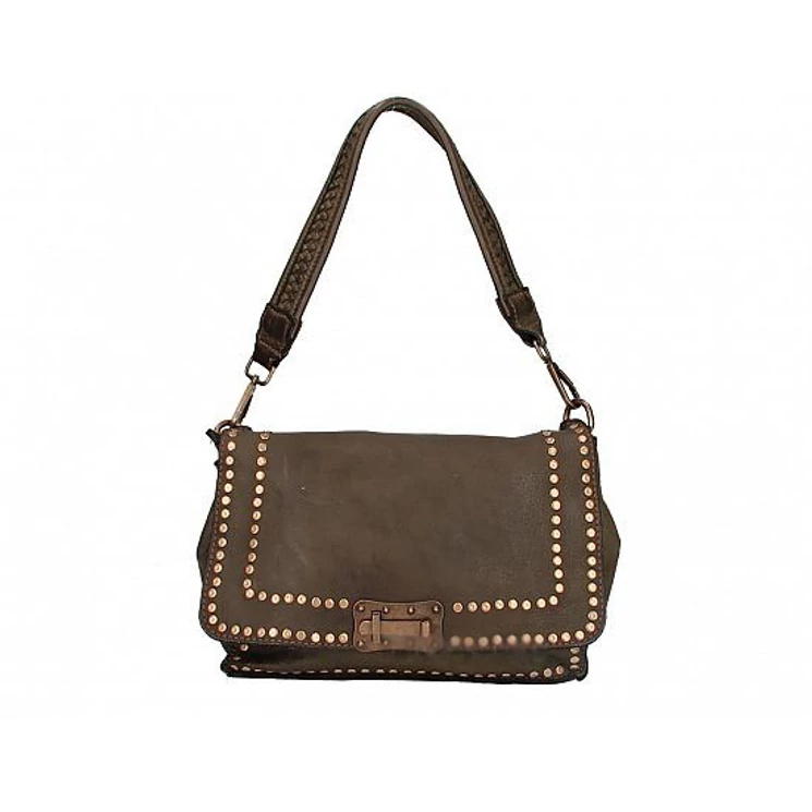 Valódi bőr női Táska Sötétbarna