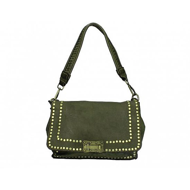 Valódi bőr női Táska Zöld