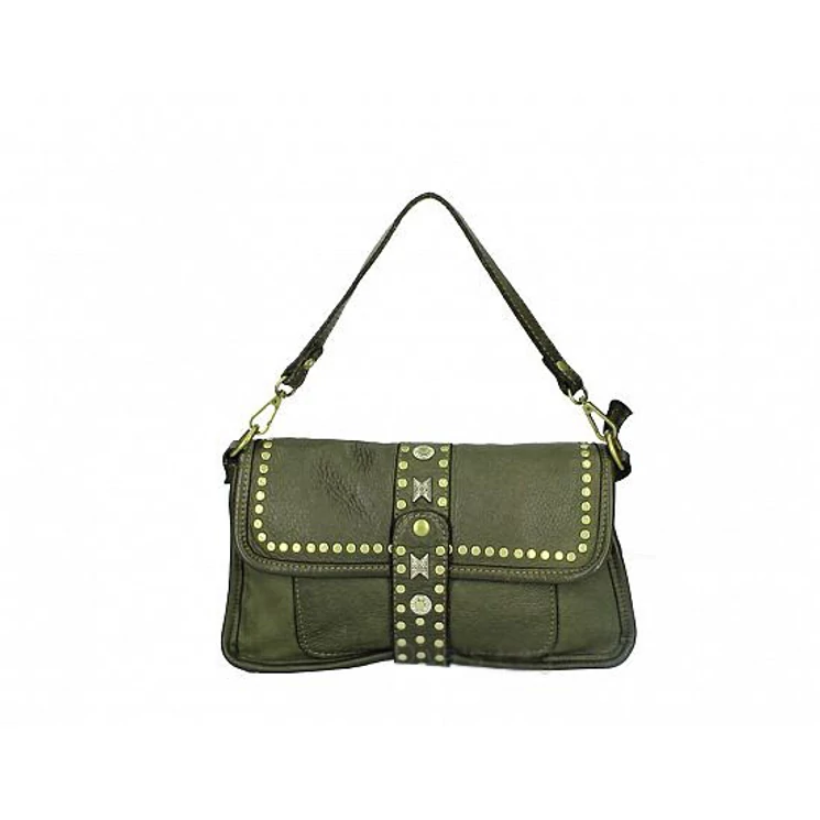 Valódi bőr női Táska Zöld